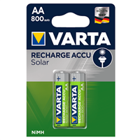 Pile recharge Varta accu solar AA 800 MAH - lot de 2