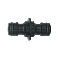 Raccord automatique tuyau arrosage - coupleur double mâle droit Ø 19 mm - Fitt - Plastique noir