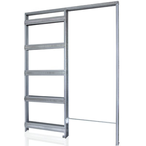 Châssis à galandage ajouré Gypso pour porte coulissante escamotable - ouverture de 70 CM x 203 CM