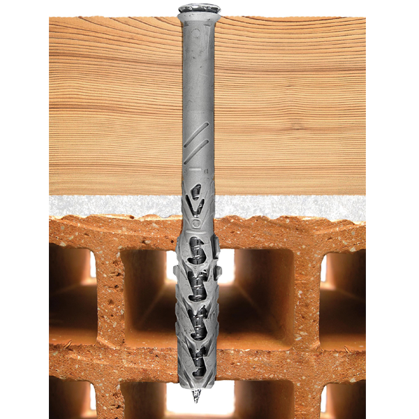 Cheville à frapper B-Long Xtrem Spit avec vis tête hexagonale zinguée - 10 x 80 mm - Boîte de 50