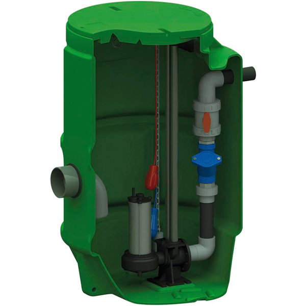 POSTE DE RELEVAGE CUVE DE RELEVAGE MONOFOS VIDE 1500-1P PF65/650M.