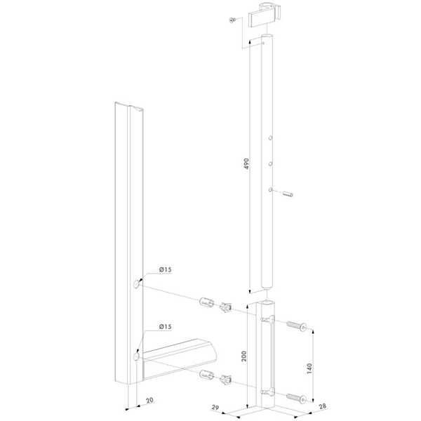 Verrou de sol en acier galvanisé à chaud Locinox sans thermolaquage