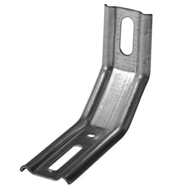 Équerre de fixation nervurée CQFD - 3 pans 70x100x30 mm épaisseur 1,5 mm - acier zingué