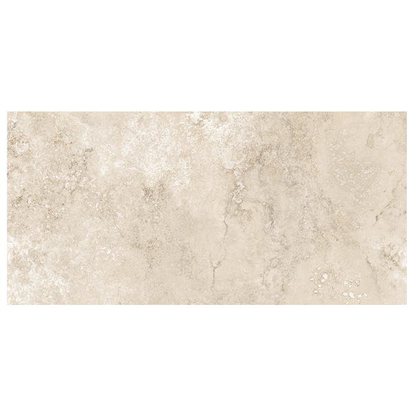 Carrelage intérieur grès cérame émaillé rectifié effet pierre Tradition - 60,0 cm x 30,0 cm - coloris Travertin beige