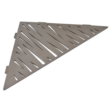 Étagère de douche en acier Inox brossé - forme Triangulaire design Tiger - 37,0 CM x 26,0 CM x 3,00 MM