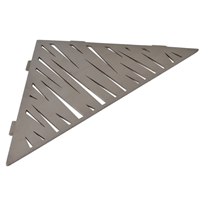 Étagère de douche en acier Inox brossé - forme Triangulaire design Tiger - 37,0 CM x 26,0 CM x 3,00 MM
