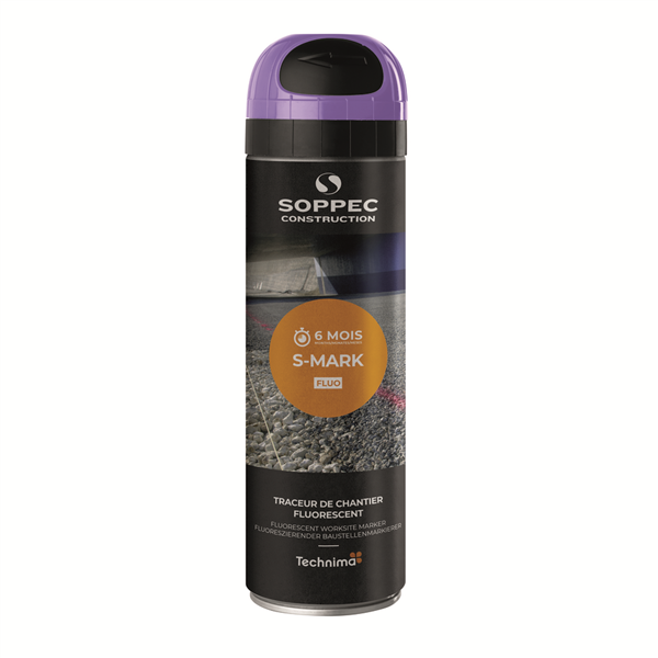 Le S MARK FLUO violet 500ml s'utilise pour des travaux courants de marquage