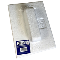 Taloche polystyrène Obra pour lissage du béton longueur 27 cm largeur 15 cm