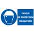 Panneau PS Choc en 330x200 Protection obligatoire de la tête