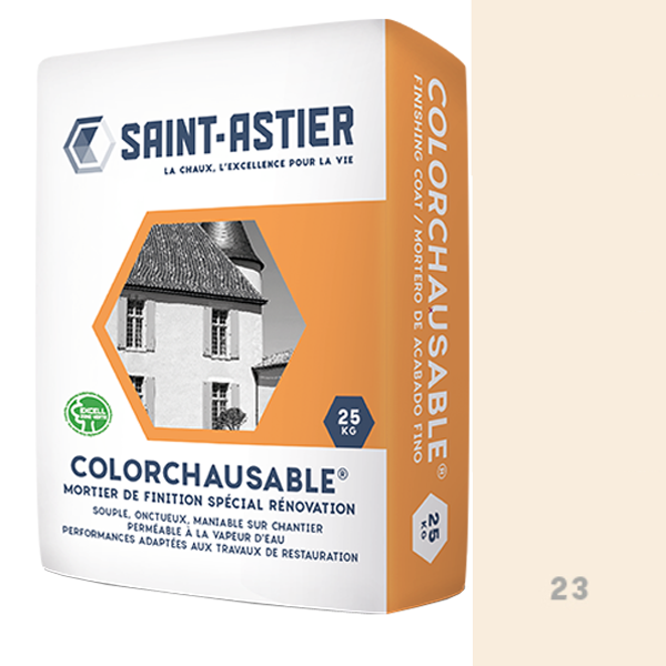 Mortier de finition spécial rénovation Colorchausable Saint-Astier