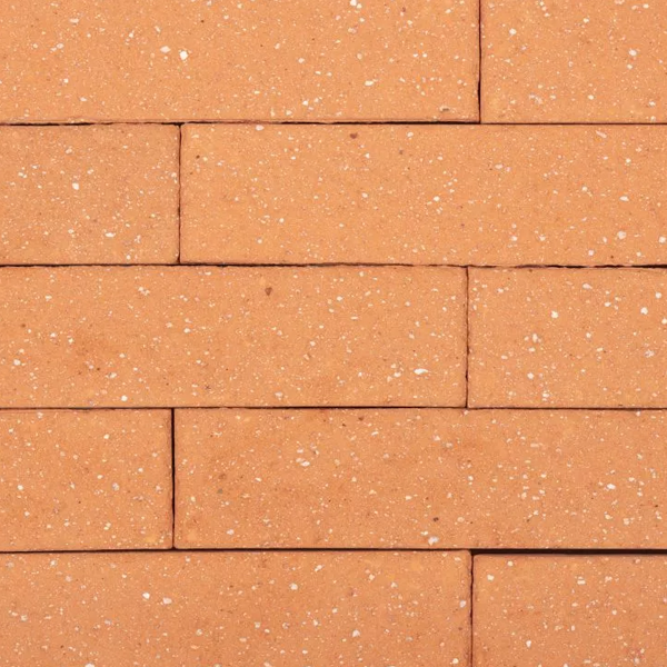 Plaquette de parement en terre cuite - 28 x 5 cm - ép. 1,4 cm - Rouge orangé