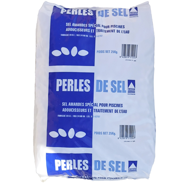 Perle de sel adoucisseur de piscine en pastille - sac de 25 kg