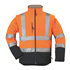 Veste haute visibilité softshell Station Coverguard orange et bleu - Manches amovibles - Taille XL