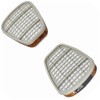 Filtre gaz et vapeurs A2 3M 6055 à baïonnette pour masque série 6000 - lot de 8