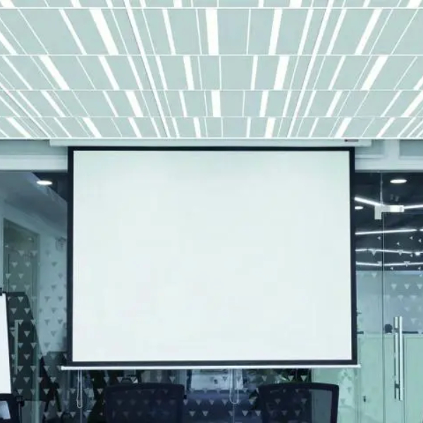 Dalle faux plafond 120 x 60 cm - Tonga A 22 - Bords droits - Bayadère Aluminium - ép. 22 mm