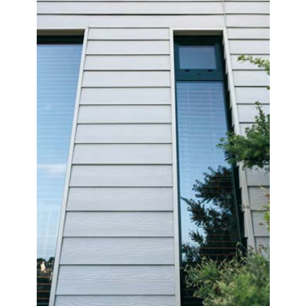 Profil de finition pour encadrement de fenêtre en bardage Cedral Lap - Aluminium laqué Vanille C02 - longueur 3,00 M