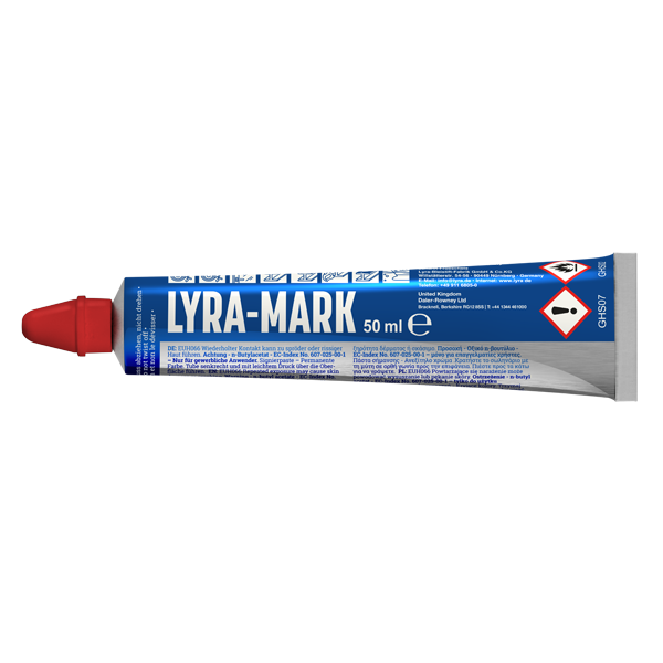 Tube marqueur permanent indélébile Lyra Mark Rouge 50 ml