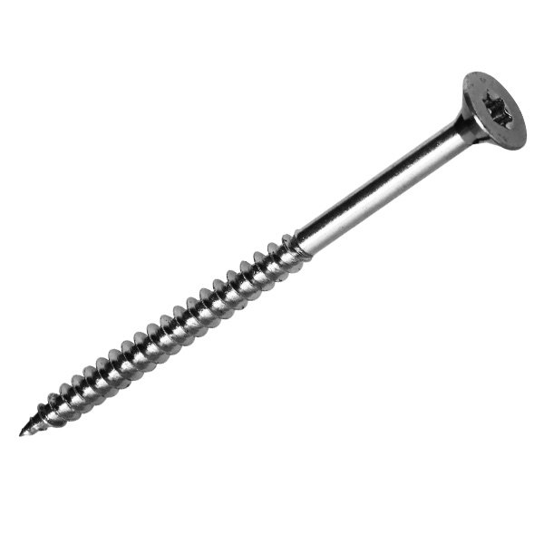 Vis bois et agglo en acier zingué tête fraisée empreinte Torx - 5,0 MM x 80,0 MM/48,0 MM - Boîte de 200
