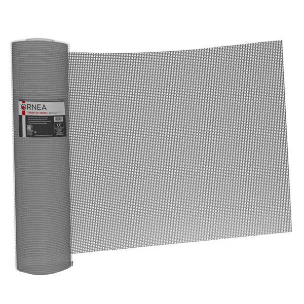 Treillis fibre de verre pour enduit de façade Ornea maille 10 x 10 mm Rouleau de 0,33 M x 50