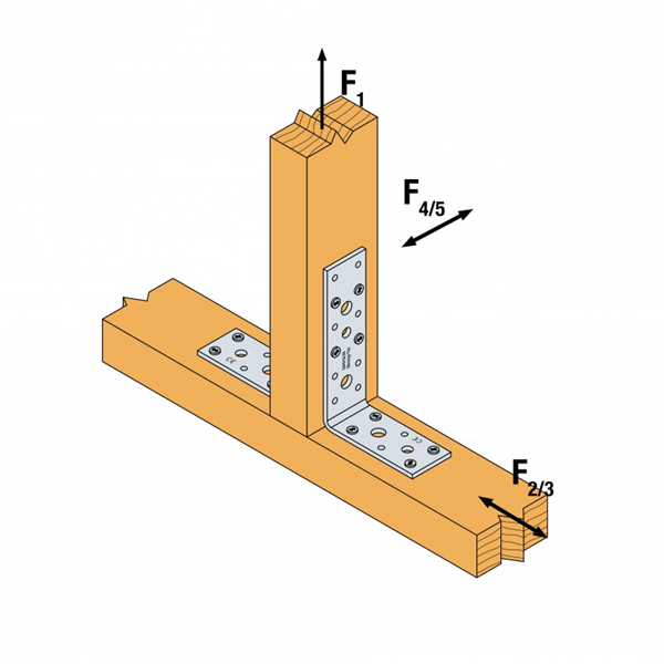 Équerre de fixation renforcée Simpson AG40312-R  - 119 x 91 x 40 mm
