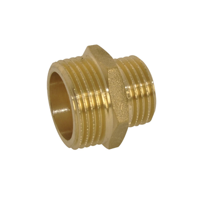 Raccord pour pompe à eau - mamelon réduit Mâle/Mâle 20/27 15x21 mm - Fitt - Laiton