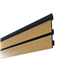 Bardage en PVC cellulaire imitation bois aspect claire-voie - Claircel Premium - Haut. 163,00 MM - Long. 4,00 M - Chêne Clair