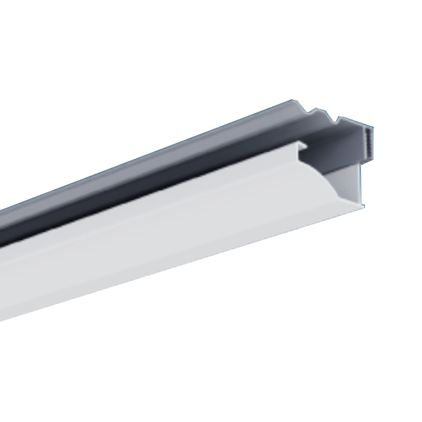 Profilé de finition simple pour lambris sous toiture PVC blanc - Clipsable en 2 parties - Fixation sur liteaux - Longueur 4,00 M
