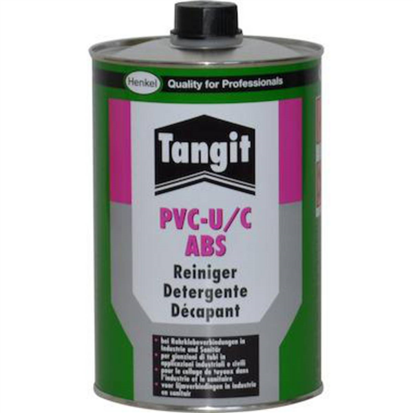 Décapant nettoyant Tangit pour PVC-U/C et ABS - Avant application de colle - Bidon de 1L