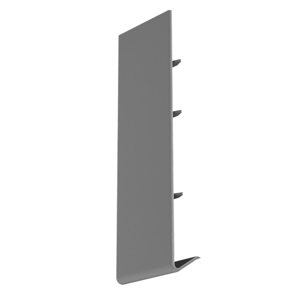 Jonction de dilatation pour planche de rive PVC Rivepro - Gris - Hauteur 180,00 MM