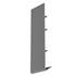 Jonction de dilatation pour planche de rive PVC Rivepro - Gris - Hauteur 180,00 MM
