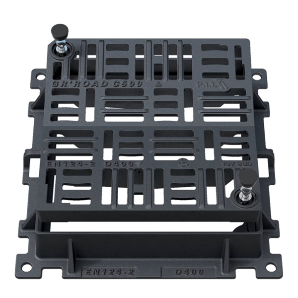 Grille concave A/cadre D400 600x600 PMR