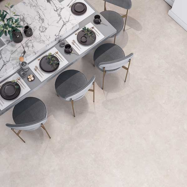 Carrelage sol intérieur en grès cérame émaillé Beige  – 60.5 x 60.5 cm – ép. 8 mm - Timeless