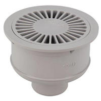 Siphonette d'évacuation de plain-pied Docia avec grille ronde Ø 98 mm - sortie verticale Ø  40 mm