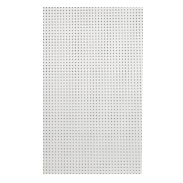 Plaque de plâtre acoustique perforée SoundDesign Cleaneo Knauf - modèle Rotondo bords UFF 8/18R voile blanc - 1998,0 MM x 1188 MM - ép. 12,50 MM