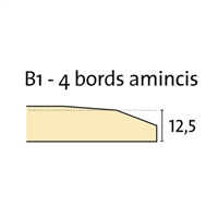 Plafond décoratif et acoustique en plaque de plâtre - Gyptone Activ'Air Quattro 41 - 4 bords amincis - 2,40 M x 1,20 M - 12,5 MM