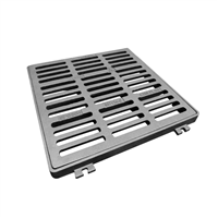 Grille plate PMR carrée avec cadre C250 SFG70