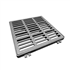 Grille plate PMR carrée avec cadre C250 SFG70