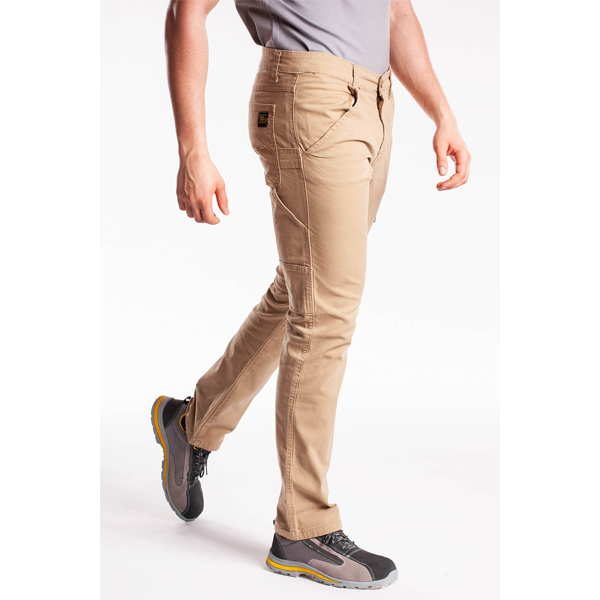 Pantalon de travail Rica Lewis coupe charpentier beige - Taille 40