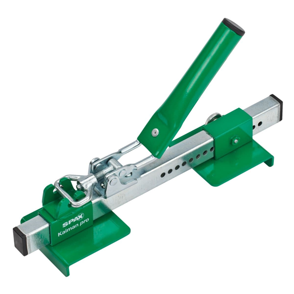 Kit de pose pour terrasse bois - Kaiman Pro Spax - coffret avec serre-lame gabarit de vissage et espaceurs