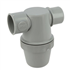 Siphon de lavabo à coller avec entrée horizontale - Nicoll - Diamètre 32 mm - Garde d'eau 50 mm - PVC-C Gris