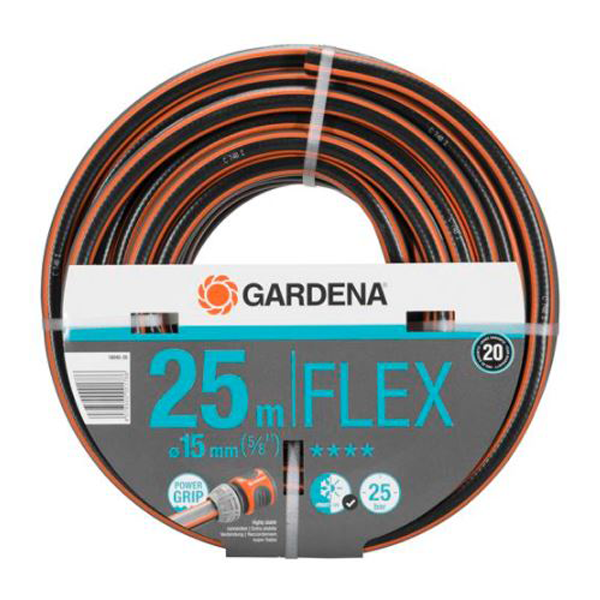 Tuyau d'arrosage Comfort Flex Gardena - 25 bar - Diamètre 15 mm Ø 5/8" - Longueur 25 mètres