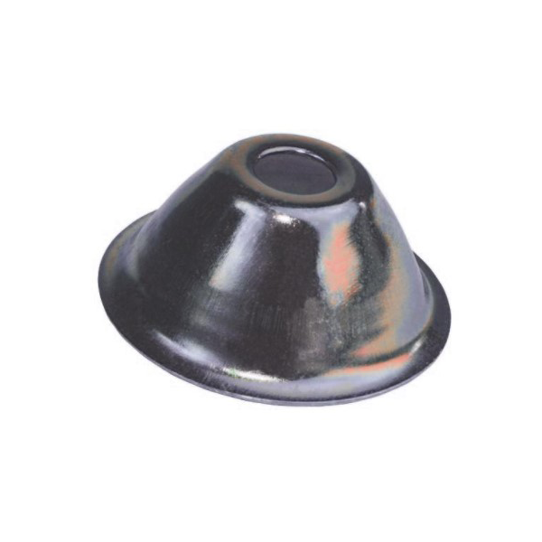 Rosace conique fixation plomberie Ø 32 mm Hauteur 14 mm - Acier zingué blanc - Sachet de 20