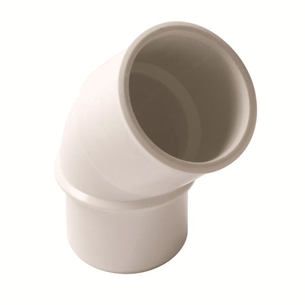 COUDE SIMPLE MF 45' D.50 BLANC