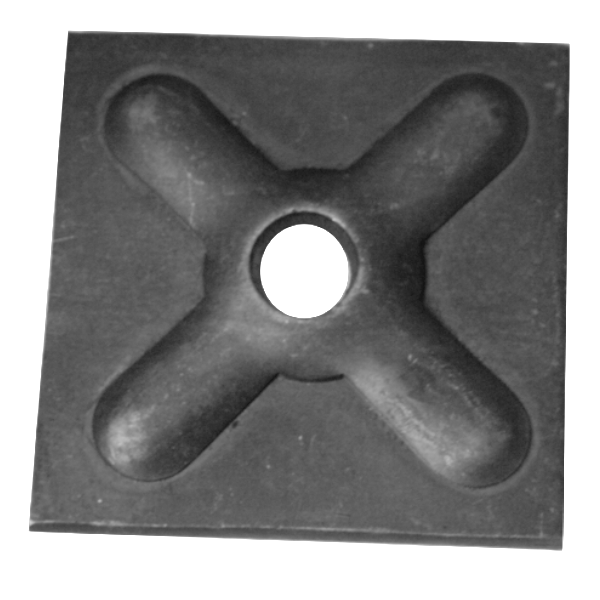 Plaque d'ancrage pour tige filetée de 15 / 17 mm - 120 x 120 x 10 mm