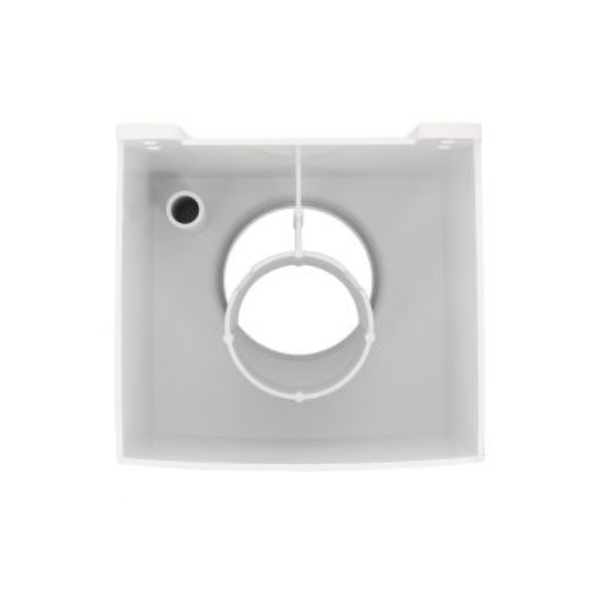 Boîte à eau de gouttière carrée Nicoll - Diamètre du tube 100 mm - Techtan Blanc