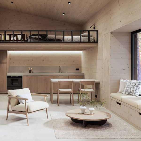 Panneau bois massif 3 plis en Épicéa B/C+ - 5000 x 2050 mm - ép. 19,00 MM