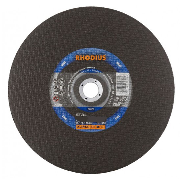 Disque à tronçonner acier et fonte - Rhodius ST34 - 350,0 MM x 25 MM x 3,50 MM