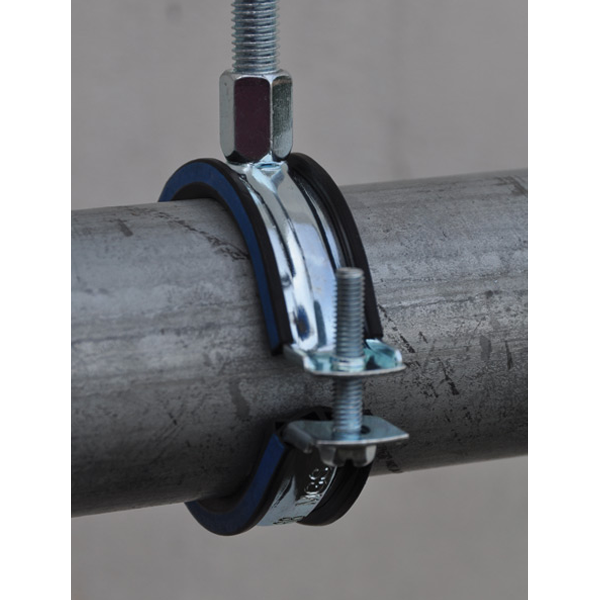 Collier de serrage avec isolant caoutchouc - Erico - Tige M8/M10 - Ø 118-128 mm - Boîte de 25