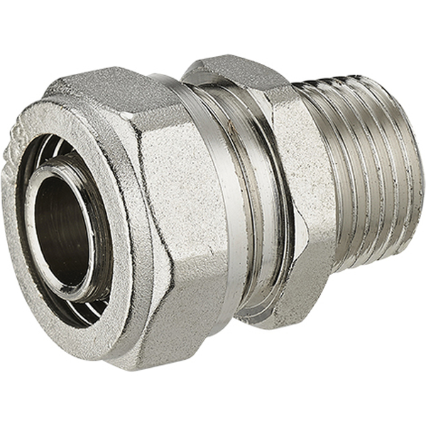 Raccord à compression droit multicouche Diamètre 16 - 3/8M - vendu à l'unité