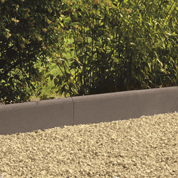 Bordurette béton droite Gris - 50,0 CM x 20 CM - Ép. 5 CM